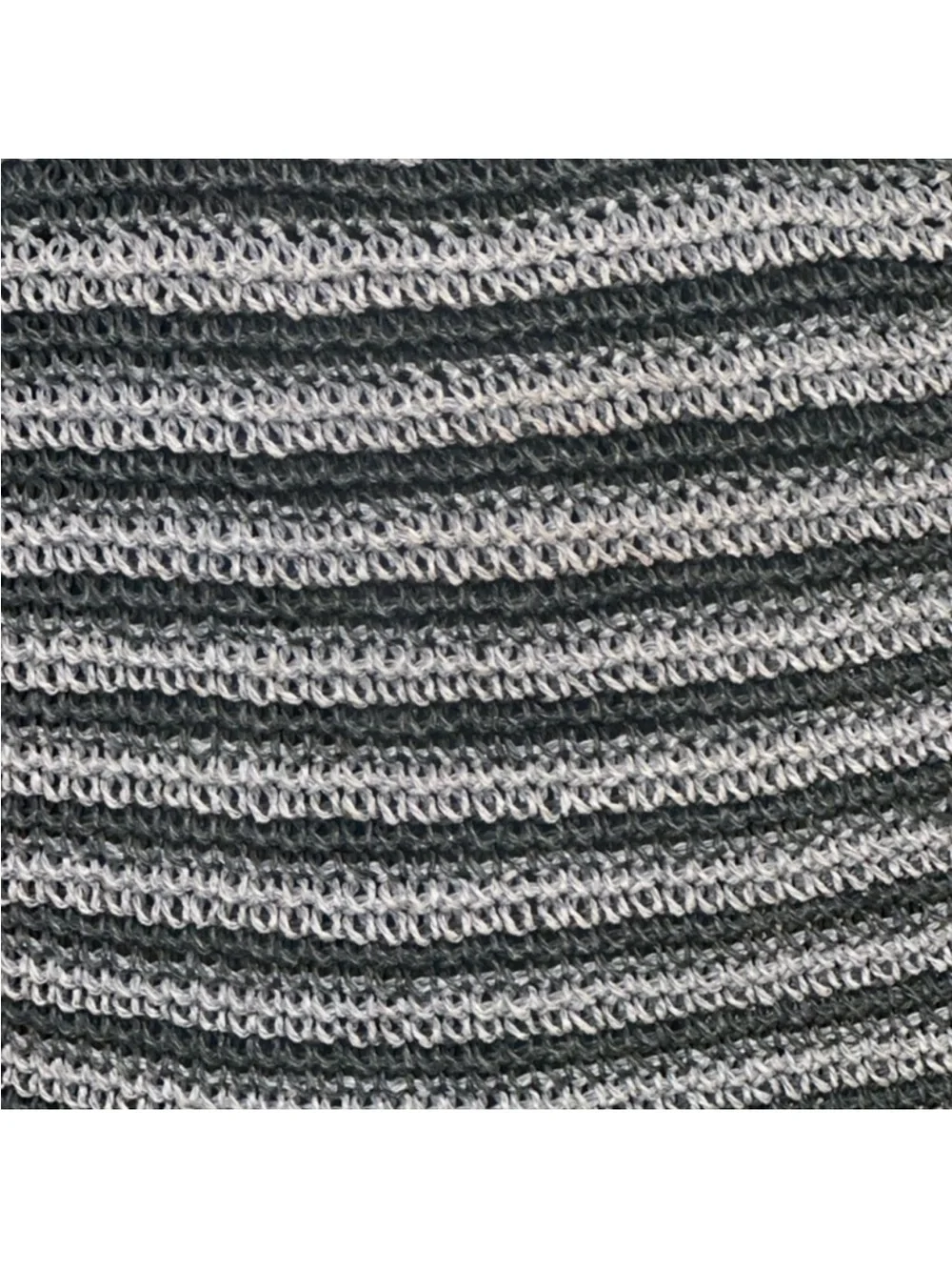 Black & Gray Crochet Shoulder Tote Bag - Women